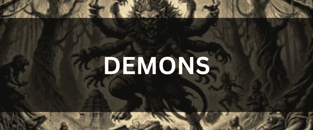 DEMONS OF HINDU MYTHOLOGY